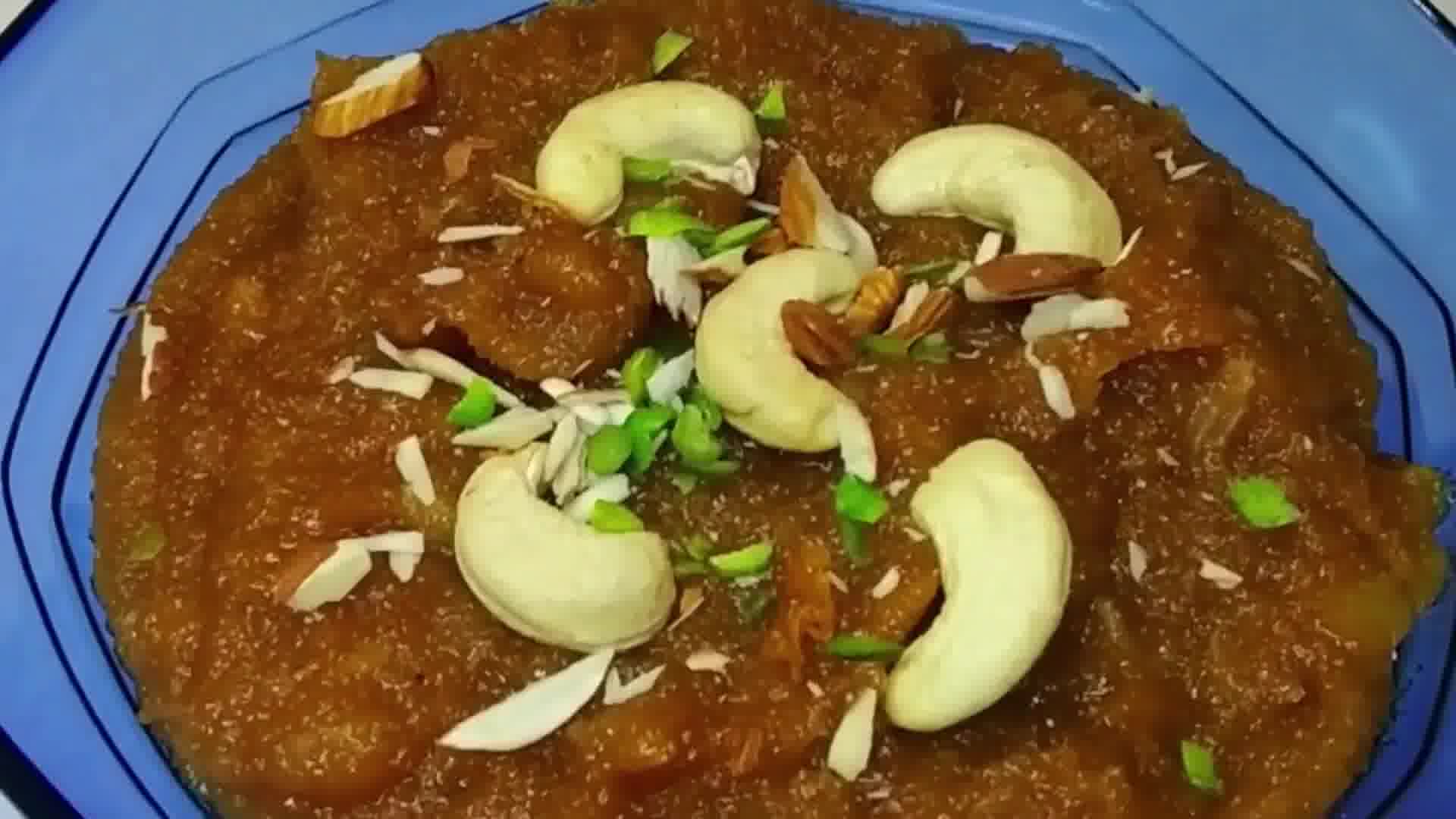 Image of Tarbooz Ke Chhilke Ka Halwa Watermelon Rind Pudding