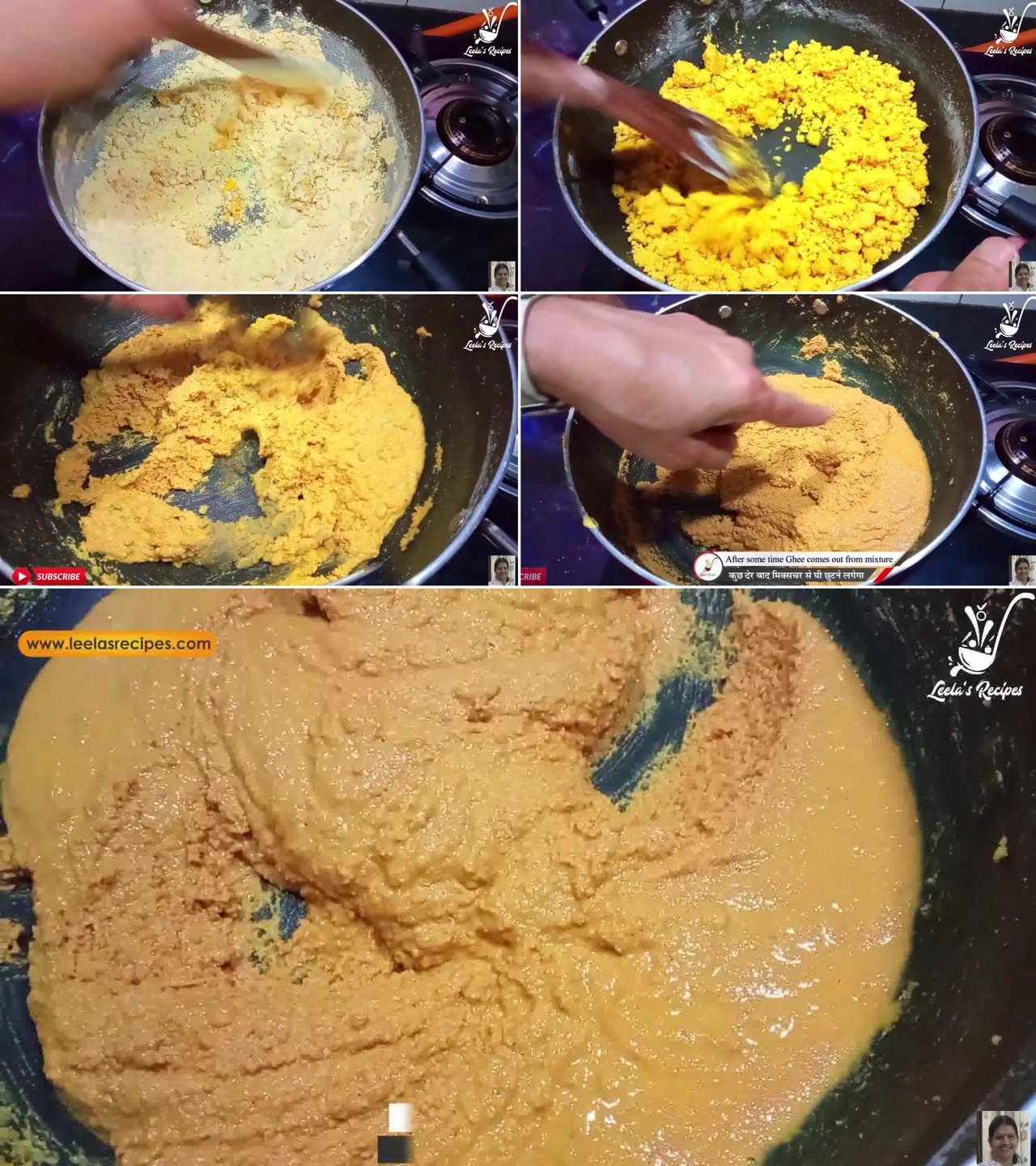 Image of the cooking step-1-3 for Besan Ke Ladoo