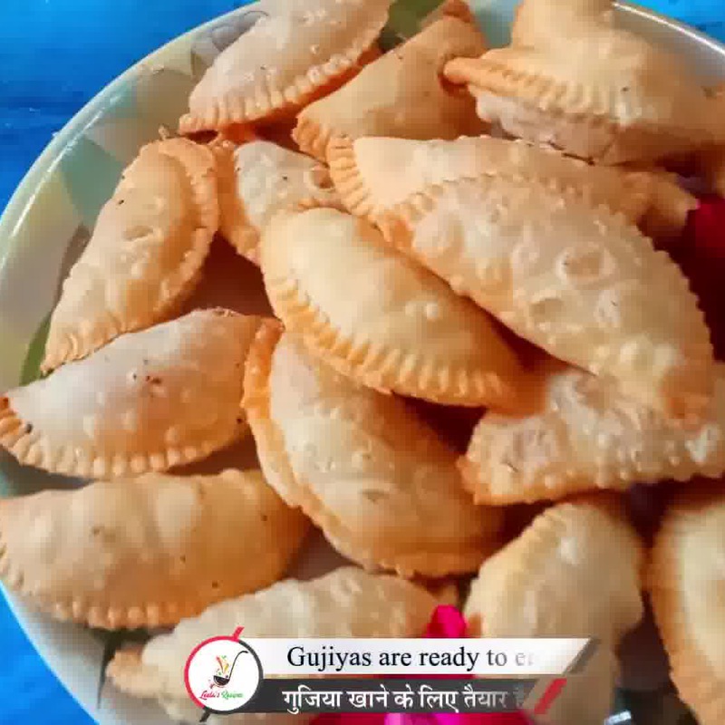 Gujiya Gujia Indian Sweet Dumpling Made Suji Maida Wheat Flour Stock Photo  by ©RickySoni 202927494